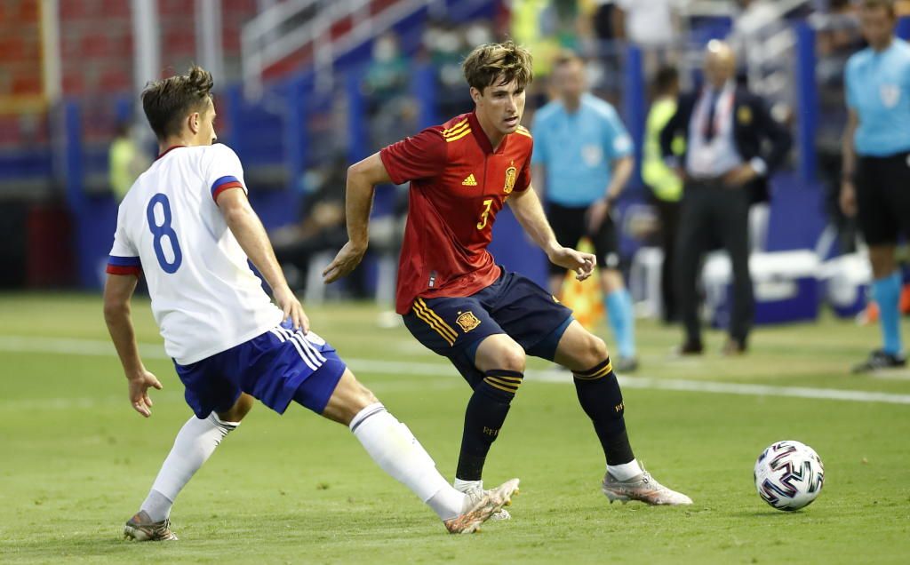 Titularidad y partido completo de Miranda con España sub 21