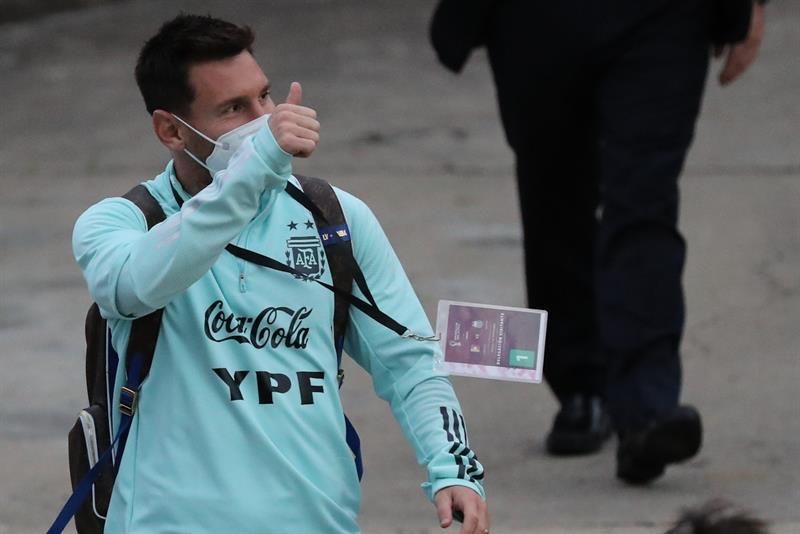 Argentina y Messi se entrenan en Brasil un día después de ganar a Venezuela