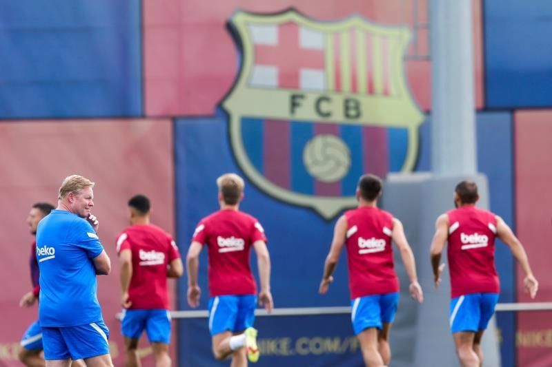 El Barcelona regresa a los entrenamientos con Luuk de Jong, Pedri y Piqué