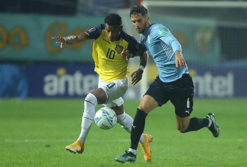1-0. Uruguay saca a Ecuador del tercer puesto con gol de Pereiro en el minuto 92