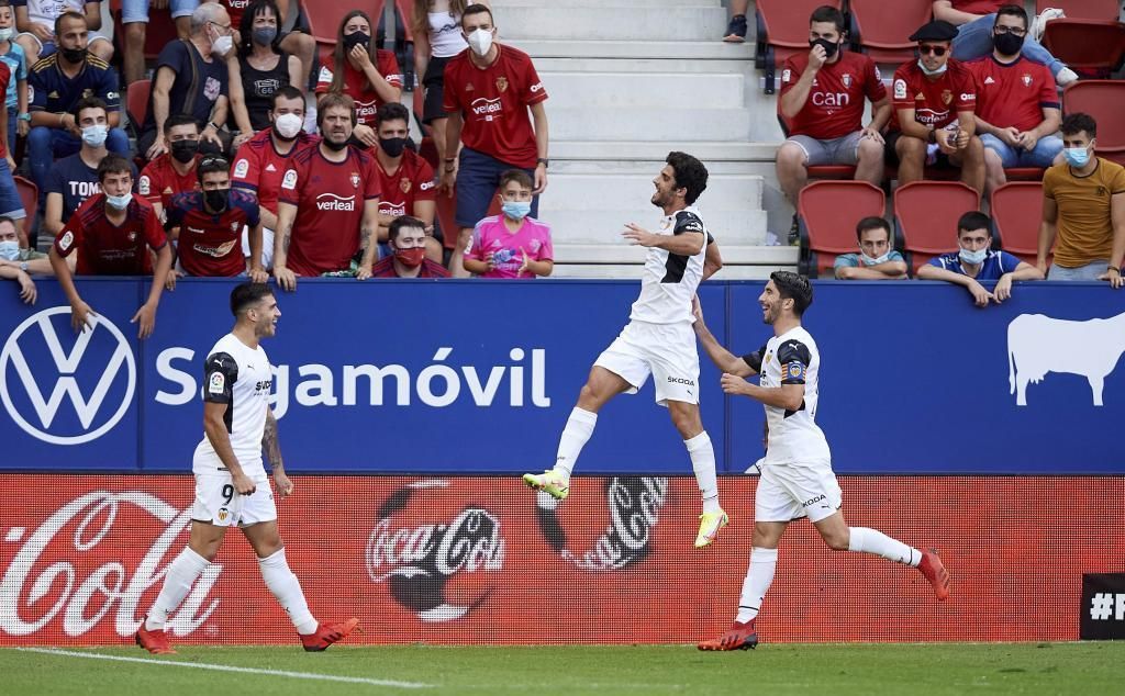 Osasuna 1-4 Valencia: 'Un pletórico Guedes dinamita el fortín de El Sadar'