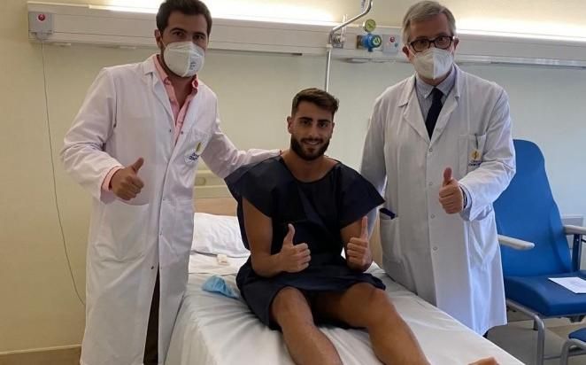 Luis Muñoz, intervenido con éxito de su rotura del ligamento cruzado anterior