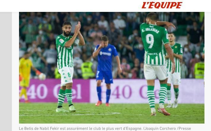 En Francia gusta el Betis: el diario L'Equipe ensalza la "apuesta verde"