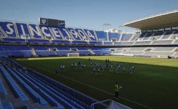 El Málaga abrirá el entrenamiento a sus aficionados coincidiendo con el Día de la Hispanidad