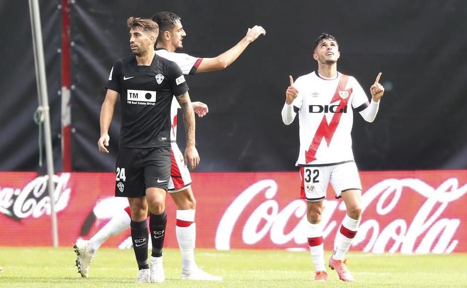 Rayo 2-1 Elche. En Vallecas siguen ilusionandos sin depender de Falcao