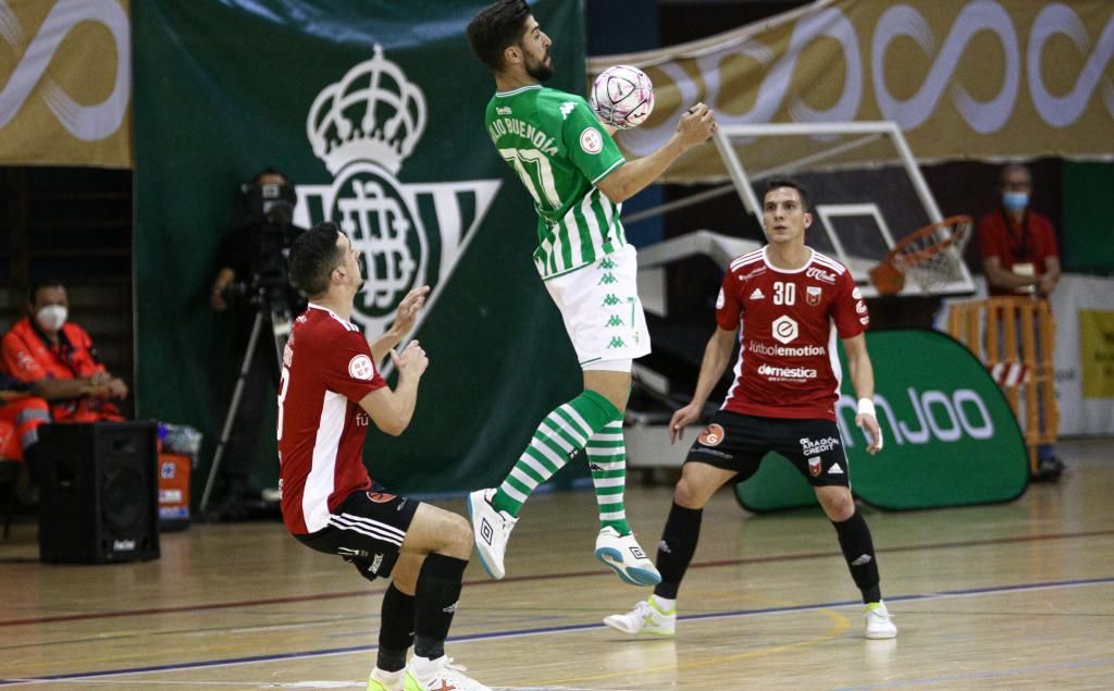 Betis Futsal 5-4 F.E. Zaragoza: Épica remontada para festejar el primer triunfo verdiblanco
