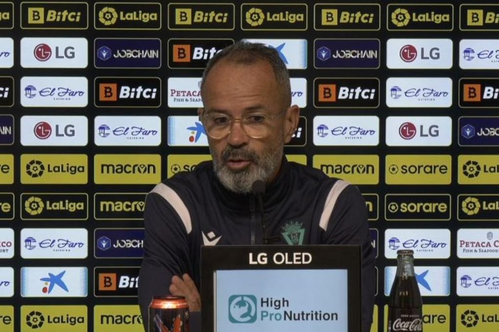 Cervera y sus claves para la mejoría del Cádiz: "Cada vez que nos llegan tiene que aparecer Conan"