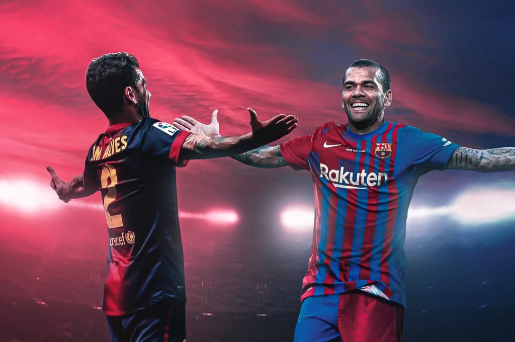 Dani Alves está en su salsa: "La camiseta del Barça me convierte en un superhéroe"