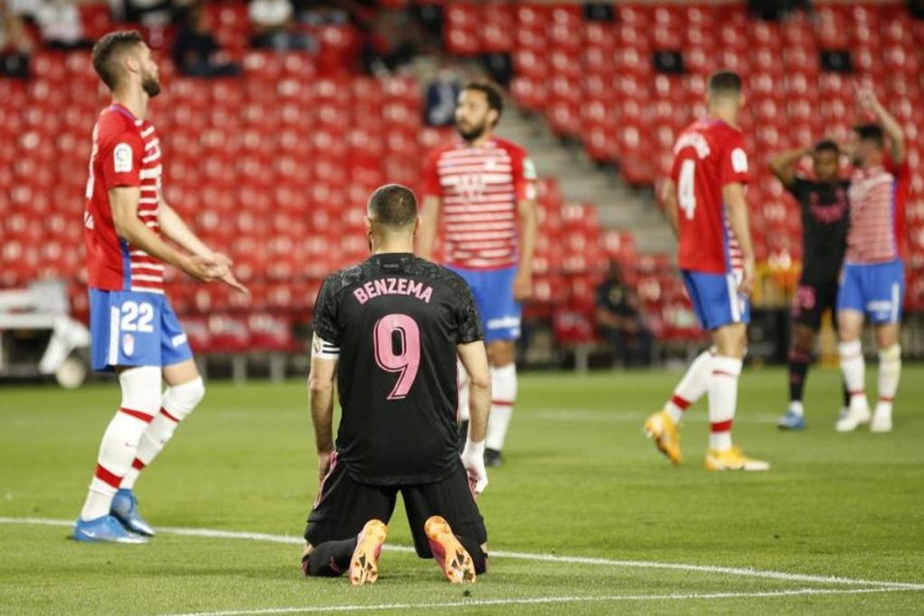 Malos, muy malos números del Granada CF ante el Real Madrid