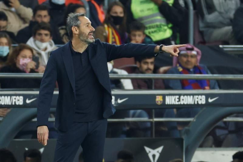 Vicente Moreno: "Me quedo con que hemos hecho sufrir al Barça"