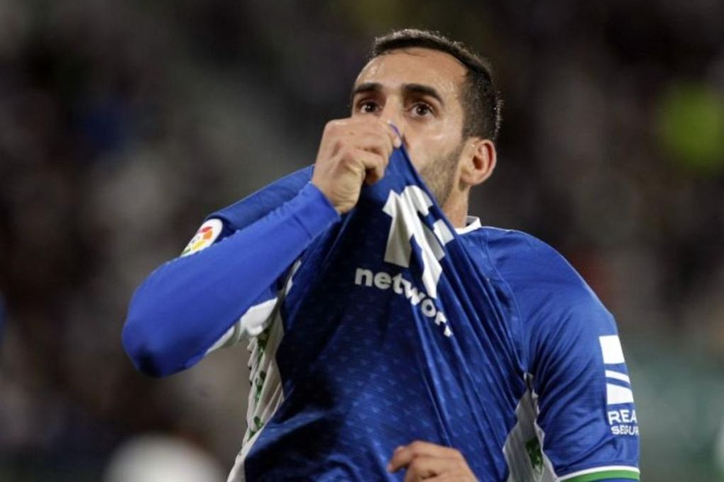 Juanmi, feliz con su partido, el del equipo y con un mensaje: "Ahora, con nuestra gente"