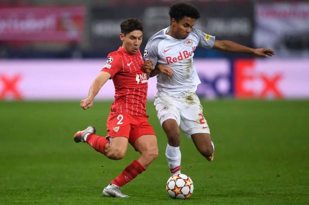 Adeyemi, la pesadilla del Sevilla en esta Champions: "Vamos a celebrarlo hasta el sábado"