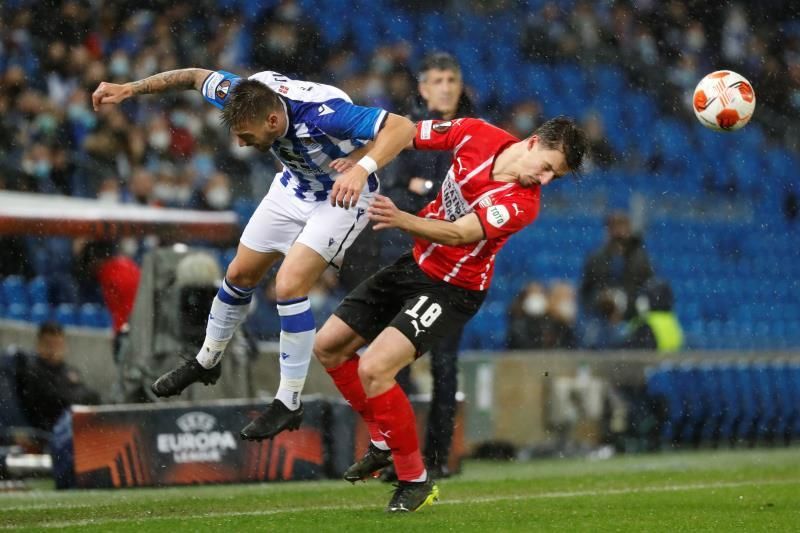 3-0. Brillante victoria de la Real Sociedad sobre el PSV para seguir en Europa League