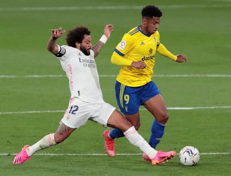 El Cádiz solo ganó una vez en trece partidos ante el Real Madrid