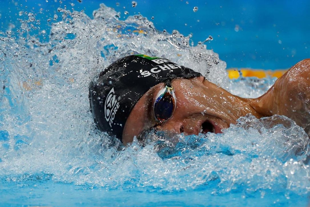 El brasileño Fernando Scheffer, a la final de 200 libre con el mejor tiempo