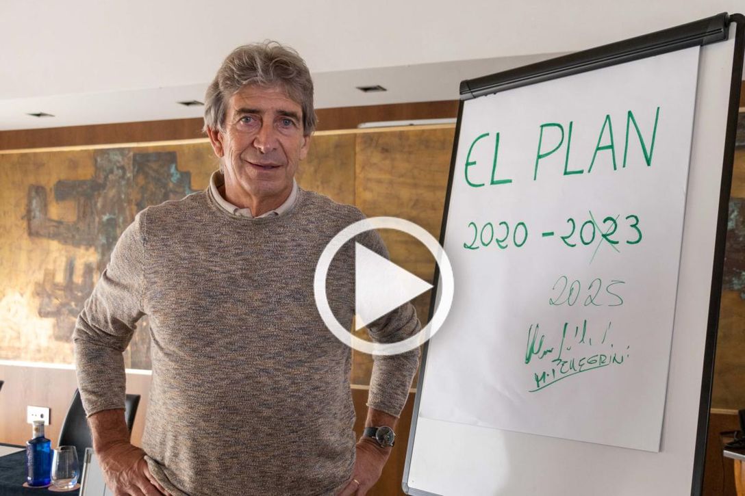 Pellegrini, tras renovar, ensalza a la "rebelde" afición del Betis