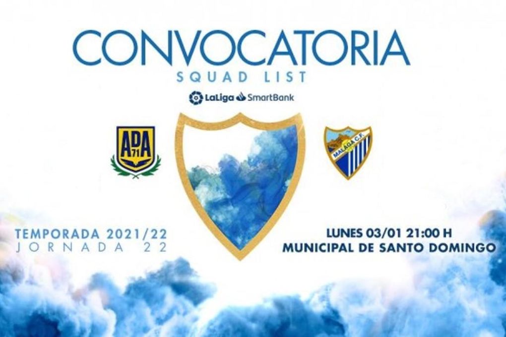 Se resuelve el enigma en el Málaga: convocatoria con 15 jugadores profesionales y 9 canteranos para Alcorcón