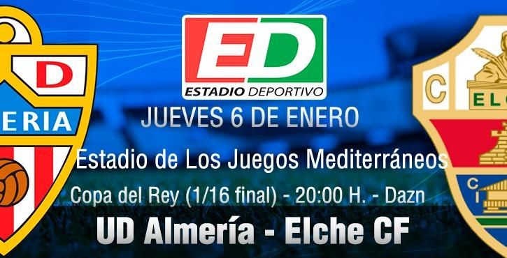 Almería - Elche: Llega la Copa en el peor momento (Previa y posibles alineaciones)