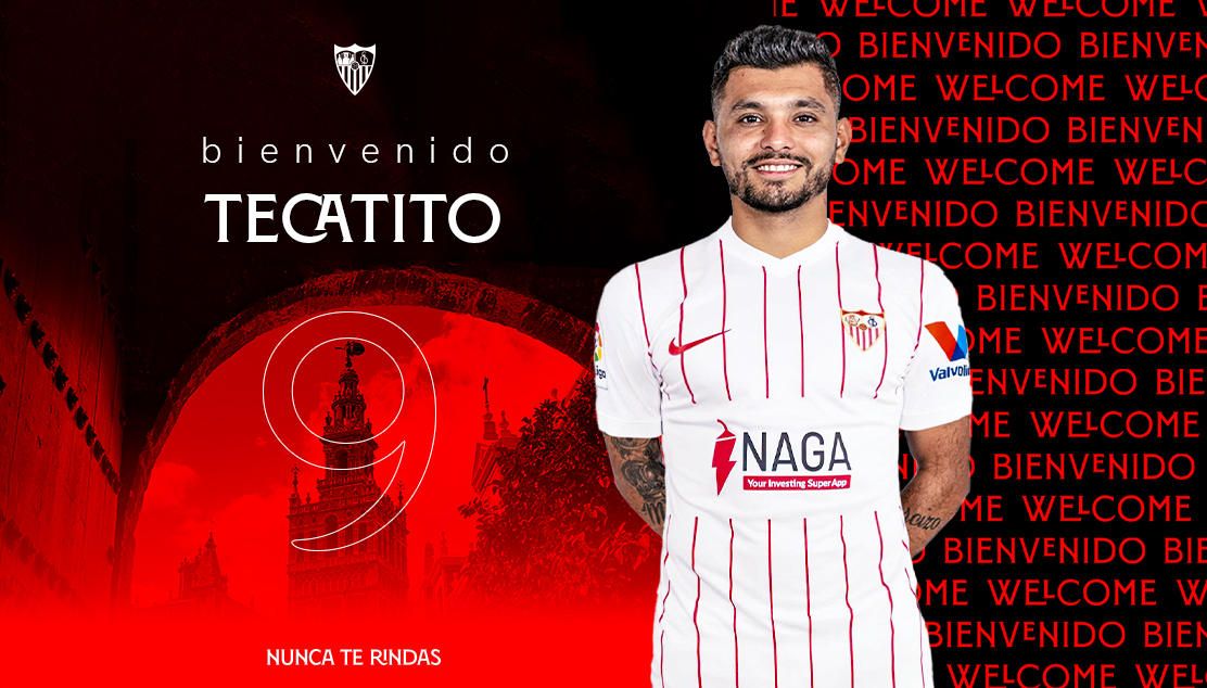 Oficial: El 'Tecatito' Corona, nuevo jugador del Sevilla FC hasta 2025