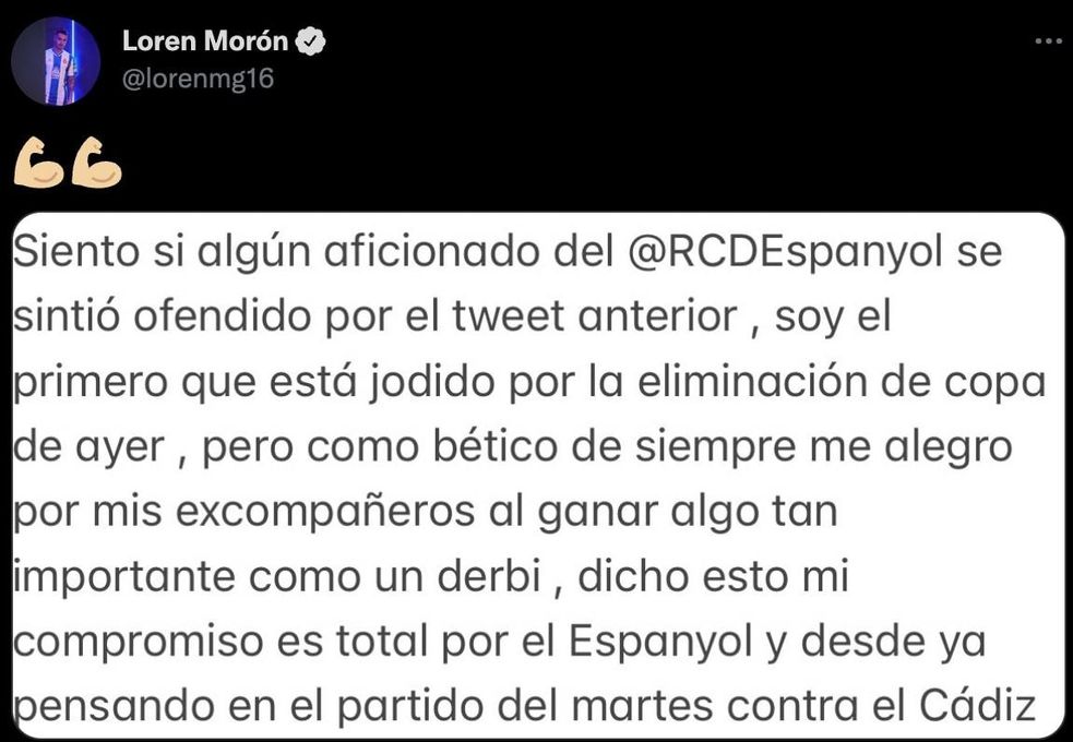 Las felicitaciones de los ex del Betis meten en un lío a Loren Morón