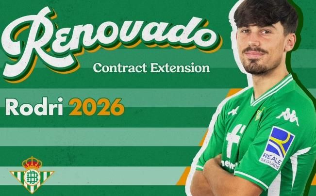El Betis no para de blindar su ilusión: Canales, Pellegrini, Borja, Fekir... y ahora Rodri
