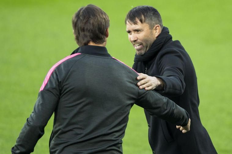 Coudet, entrenador del Celta: "El Sevilla está ahí arriba por méritos propios"