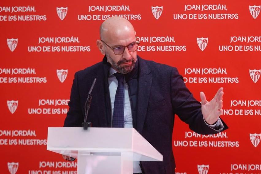 Monchi: "El silencio, a veces, es más bonito que la palabra; Joan Jordán, te quiero"