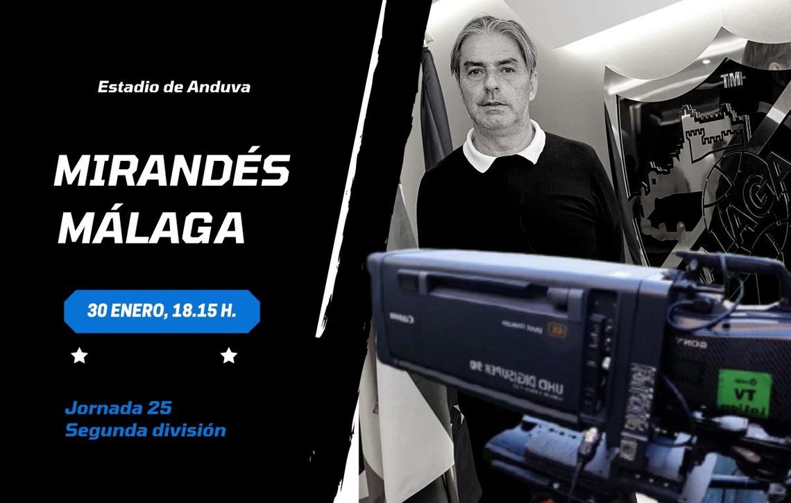 Dónde y cómo ver en TV y online el Mirandés-Málaga