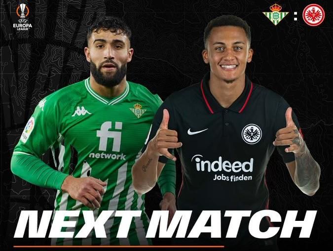 Dónde ver por TV y online el partido de octavos de la UEL entre Betis y Eintracht