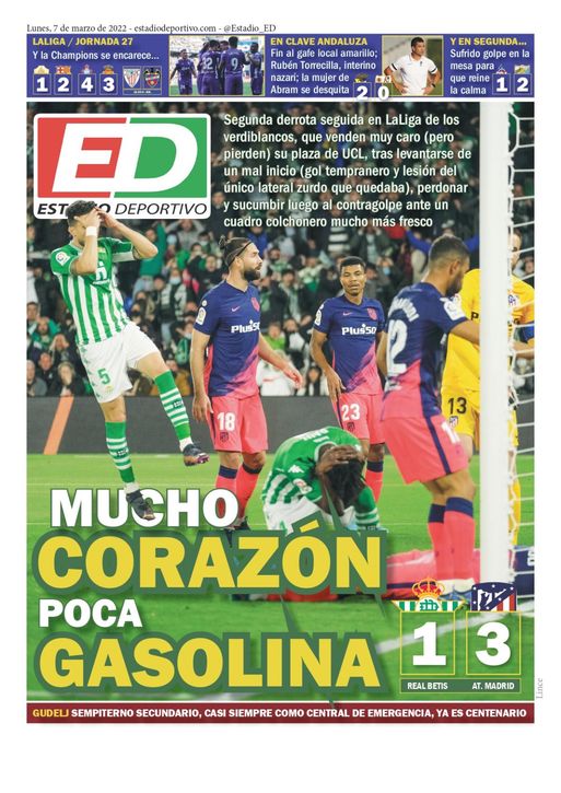 La portada de ESTADIO