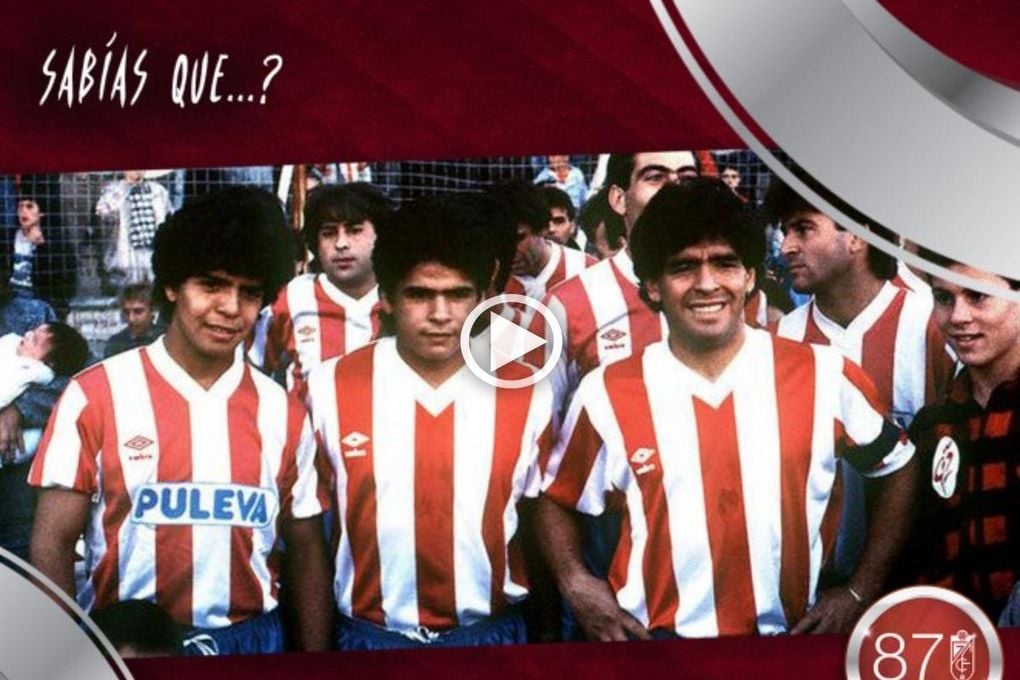 El día que Maradona vistió la camiseta del Granada