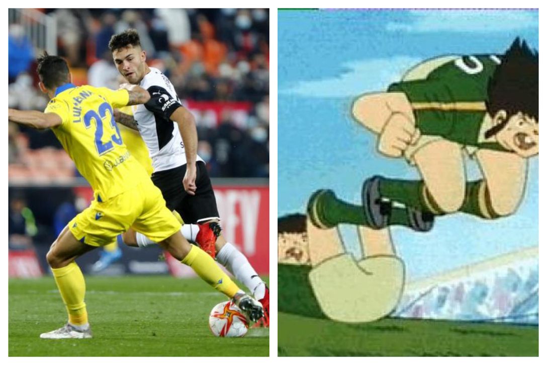 El Cádiz, Luis Hernández y su particular versión de 'La Catapulta' de Oliver y Benji