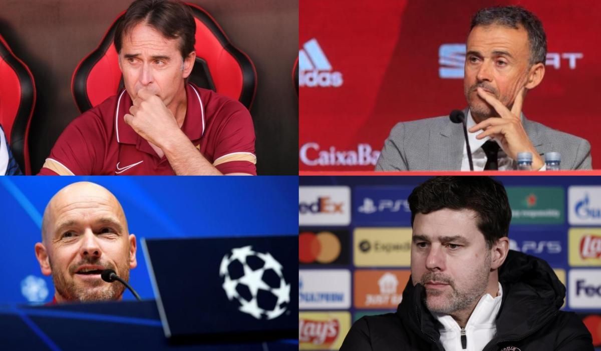 Lopetegui, Luis Enrique, Ten Hag y Pochettino, los candidatos al banquillo del Manchester United