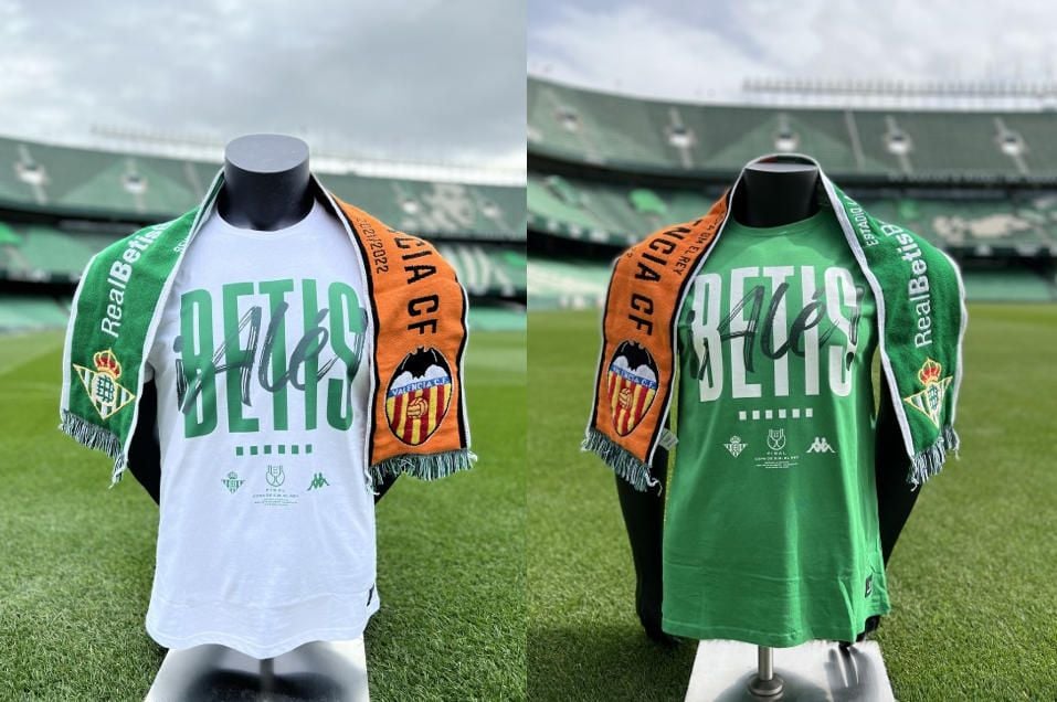 El Betis desvela su camiseta conmemorativa de la final de la Copa del Rey ante el Valencia