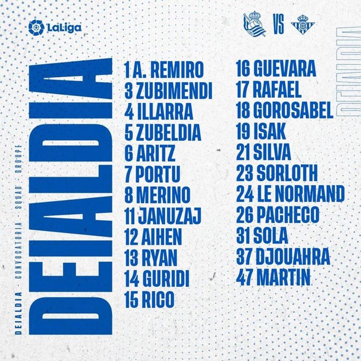 La Real suple a Zaldua con un objetivo del Betis