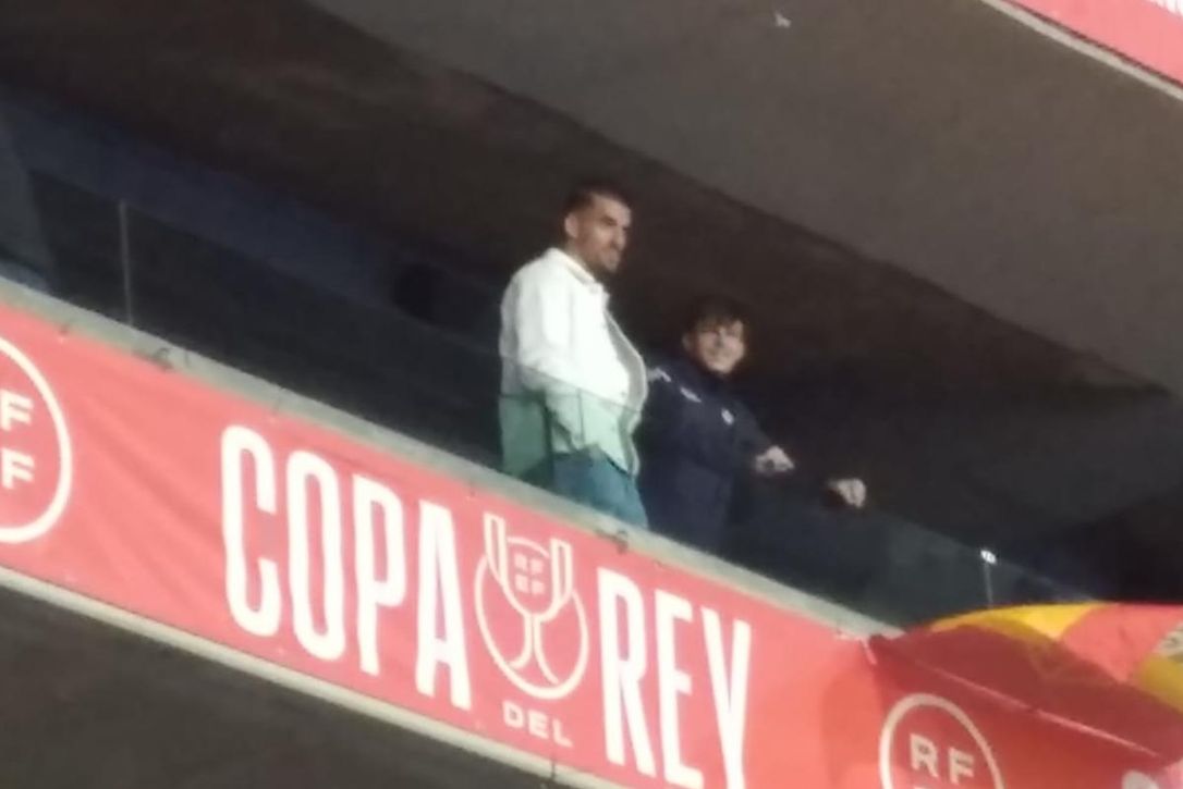 Ceballos estuvo en La Cartuja y celebró el título copero del Betis