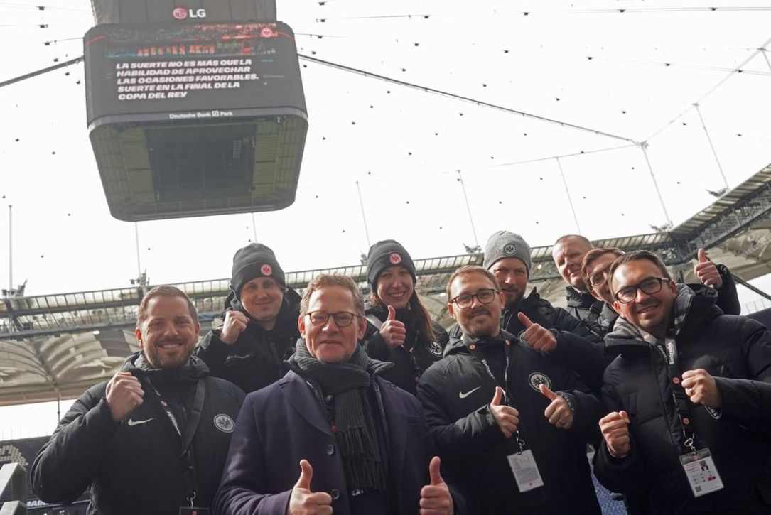 El detallazo del Eintracht con el Betis antes de la final de la Copa del Rey