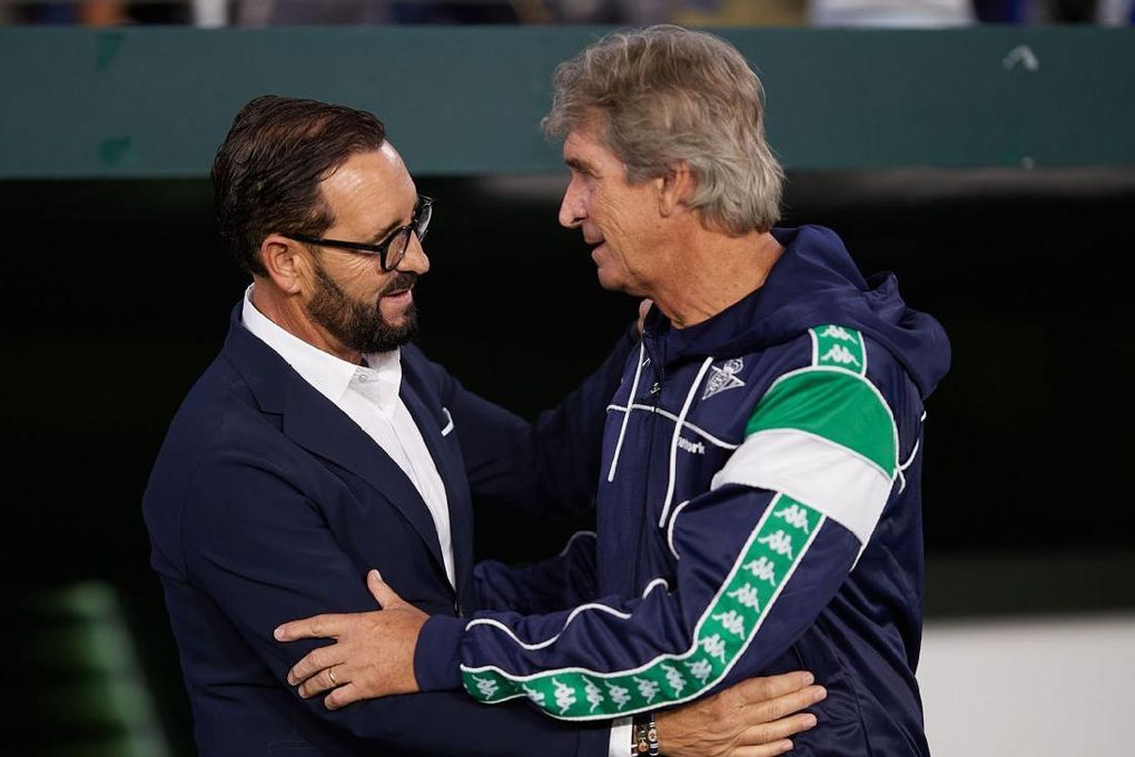 Pellegrini, pendiente de la enfermería del Betis para viajar a Valencia, echa un 'capote' al siempre polémico Bordalás