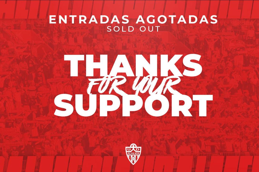 Lleno para el posible partido del ascenso del Almería a Primera... con lío por las entradas