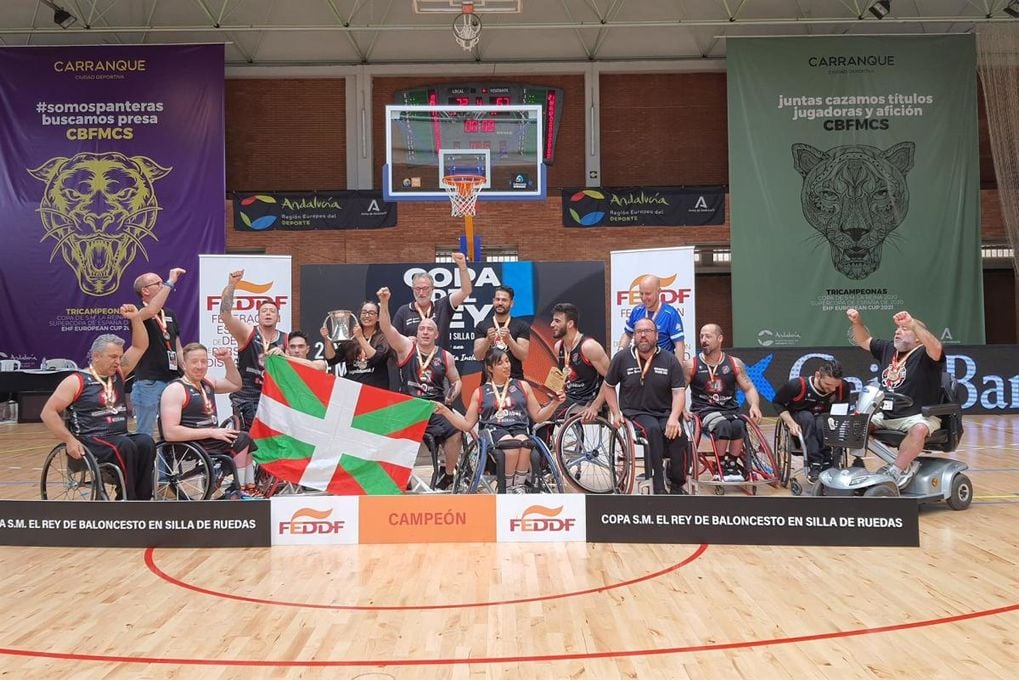 Bidaideak Bilbao, campeón de la Copa del Rey de baloncesto en silla de ruedas