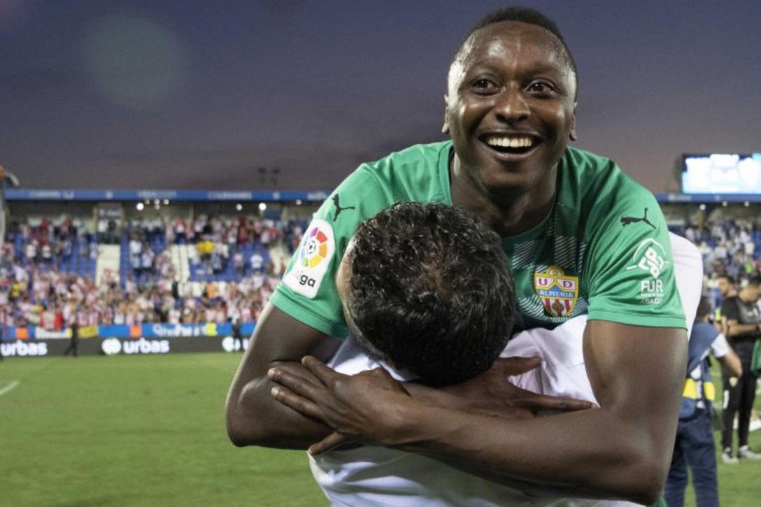Sadiq emula a Kalu Uche: "Vine aquí para esto, ¡Almería nunca se rinde!"