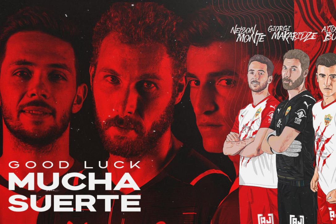 Se confirman las tres primeras bajas del Almería para la próxima temporada