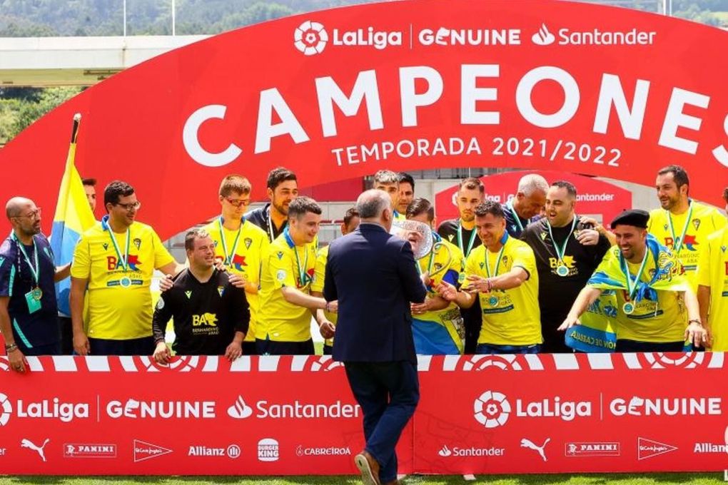 El Cádiz, uno de los campeones de LaLiga Genuine
