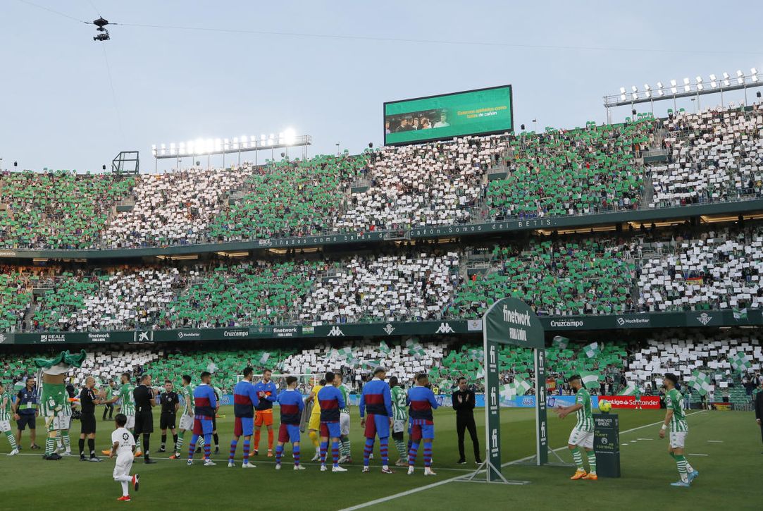 El Benito Villamarín, en el podio de LaLiga en asistencia media de espectadores