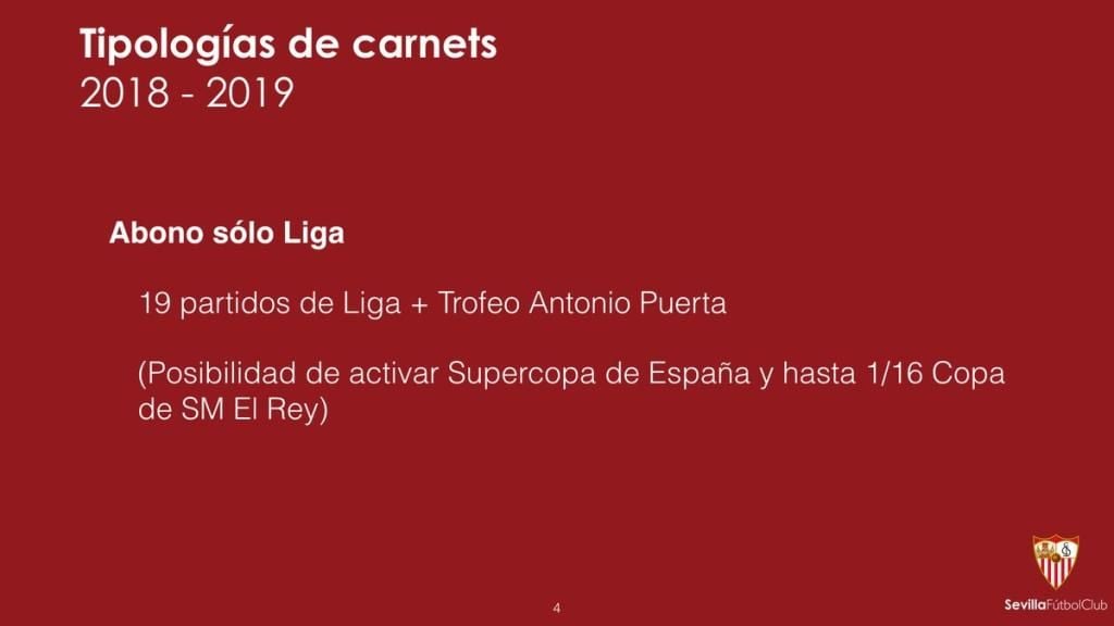 Los de abonos y las fechas de campaña del Sevilla - Estadio Deportivo