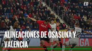 Alineaciones Osasuna - Valencia: Alineación confirmada de Osasuna y Valencia en el partido de hoy de LaLiga EA Sports