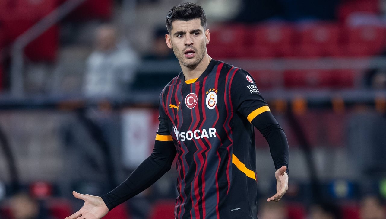 Morata pierde los nervios en la Europa League