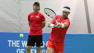 Rafa Nadal da su primer paso en la Copa Davis
