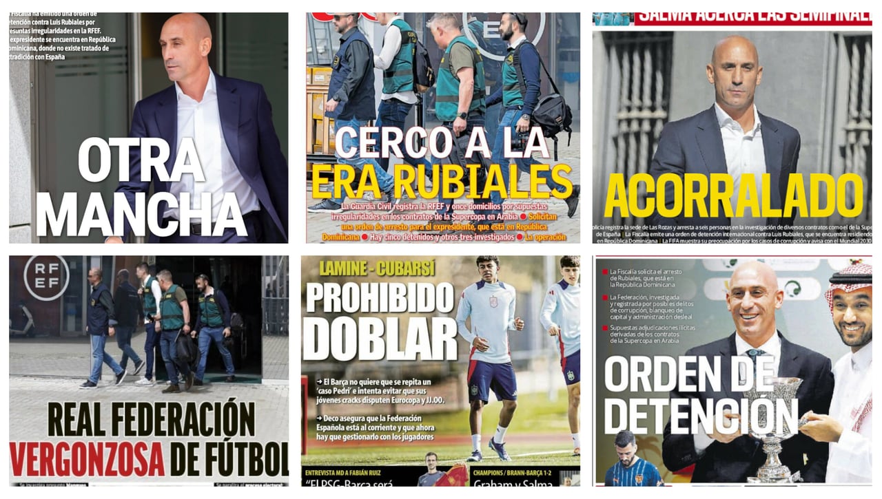 Registro a la RFEF, Borja Iglesias, el Sevilla y el mercado... así llegan las portadas de este 21 de marzo de 2024