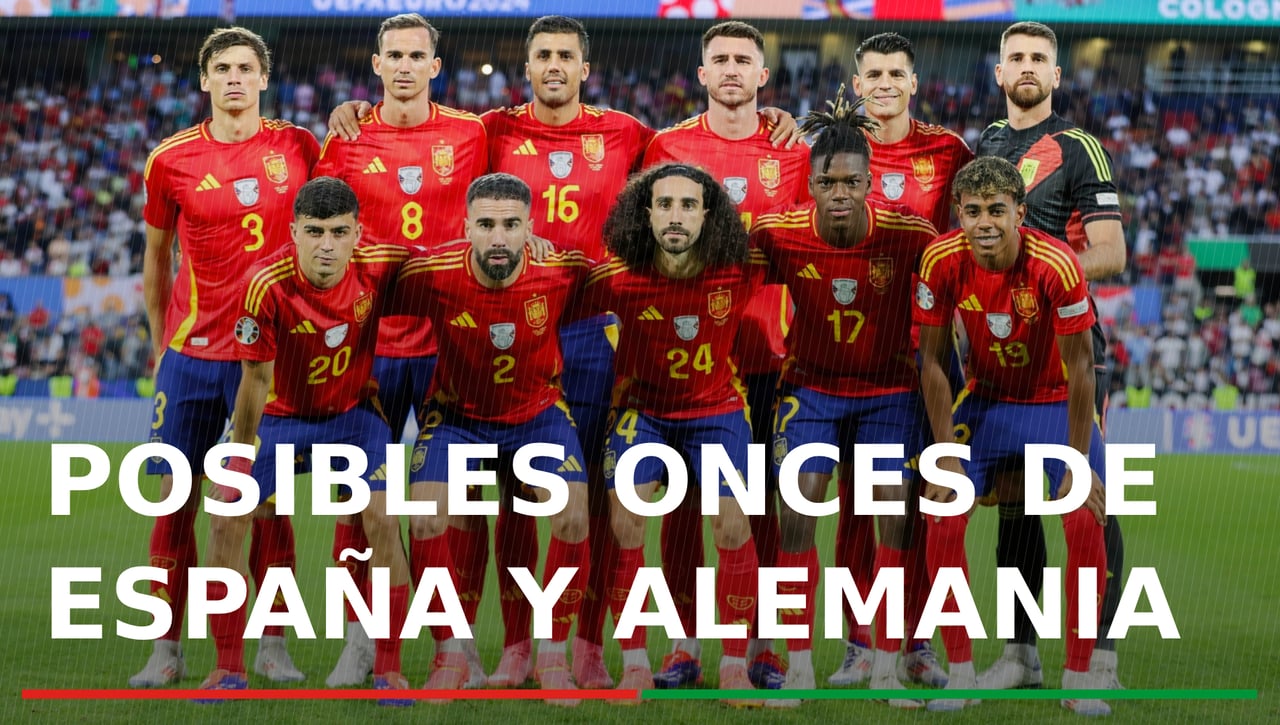 Alineaciones España - Alemania hoy: Alineación posible de Luis de la Fuente y Nagelsmann en el partido de cuartos de la Eurocopa 2024